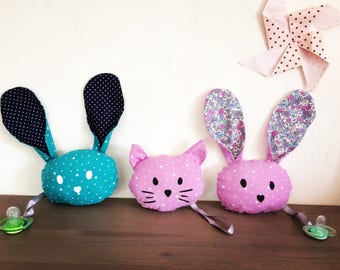 Pacifier cat or Bunny blanket