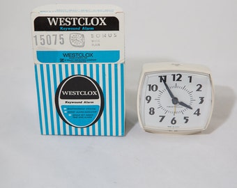 Vintage Westclox Keywound Alarm Clock In Box
