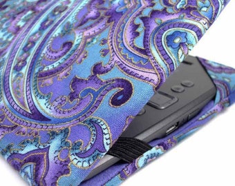 Kindle Cover - made to order Purple Paisley - Kindle Voyage, Paperwhite, Touch, Oasis 2 - Nook Tab 4, kobo touch eReader cover case