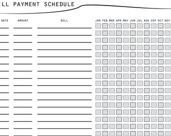 printable bill sheet