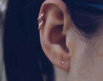 Silver Triangle Stud