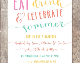 summer bbq invite