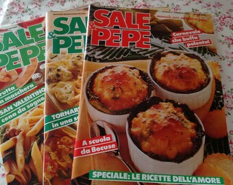 Italian Cooking magazines Vintage -February 1989-1991 - Carnival
