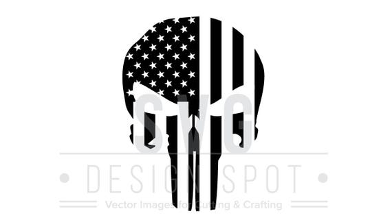 Download The Punisher Skull Flag Logo SVG Wall Art, Super Hero ...