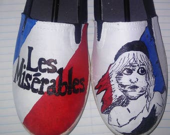 Les Miserables hand painted shoes