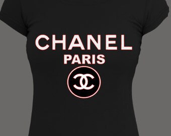 Chanel Paris Shirt // Women's Chanel Tee // Chanel Shirt