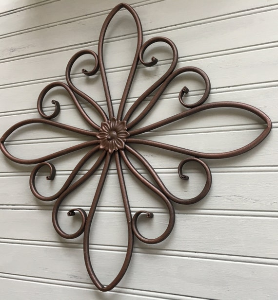 Brown Metal Wall Hanging / Metal Wall Art / Decorative Wall