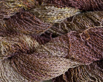 Sparrow, Cotton/Rayon Boucle Yarn, 225 yds - Tea Tonal