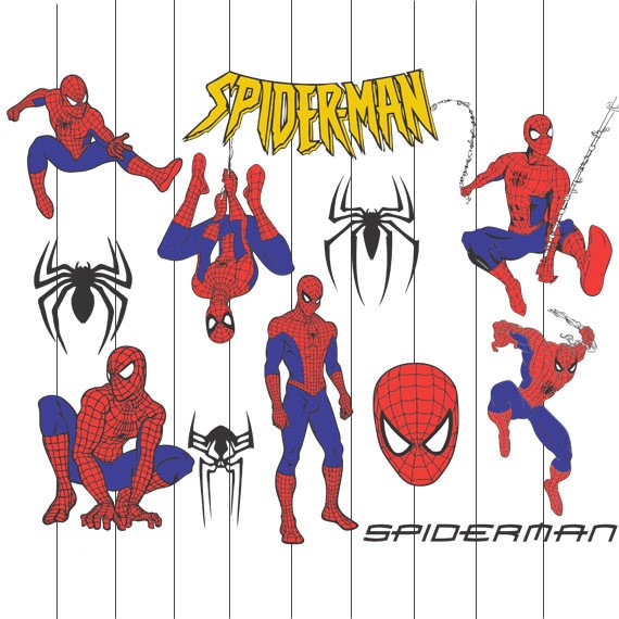 Spiderman Svg Clipart Spiderman dxf Spiderman cutfiles
