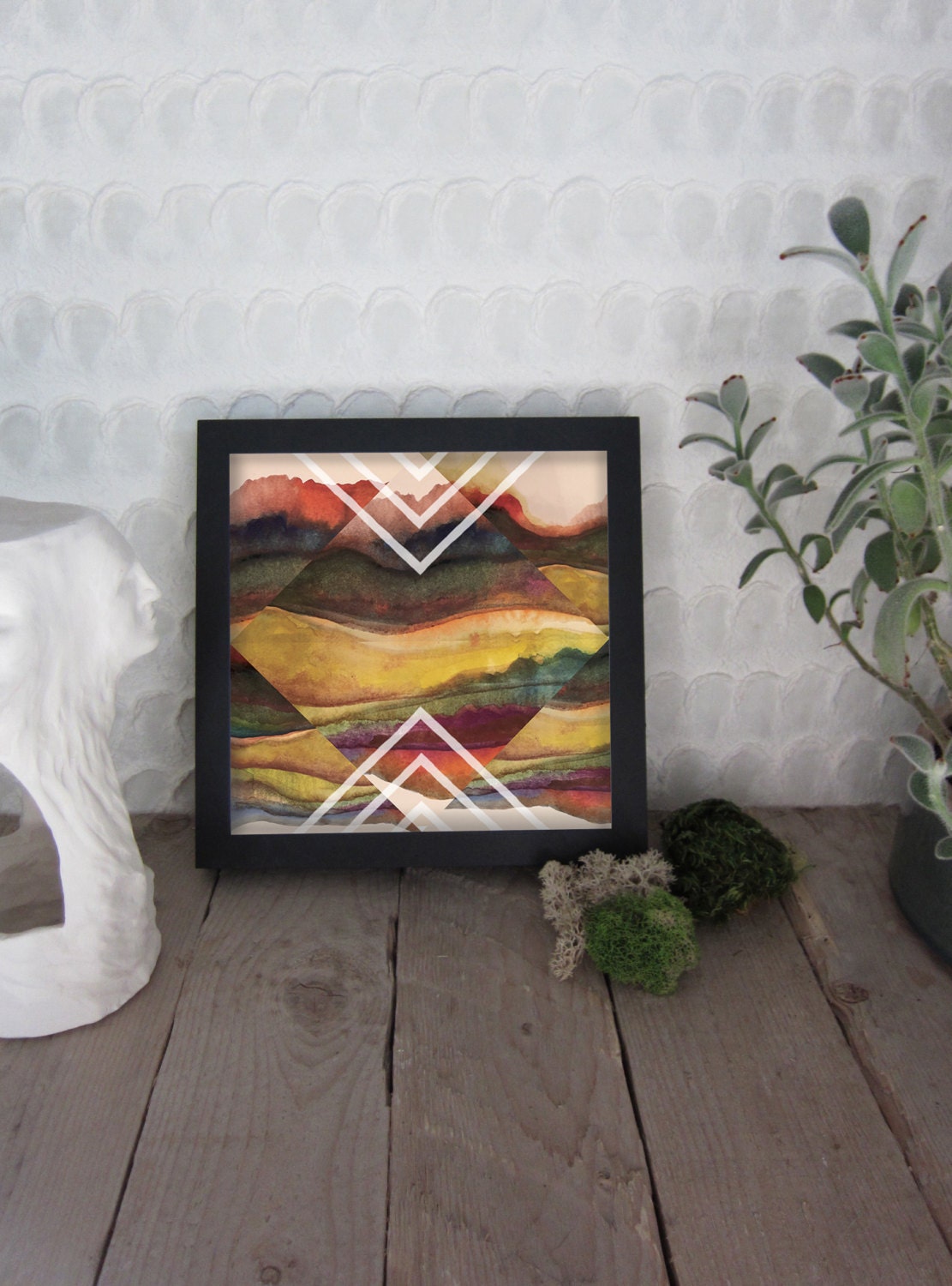 Framed Art Print 8x8 Print & Frame Tribal