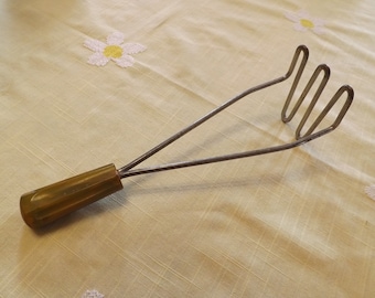 Farmhouse Potato Masher With Bakelite Handle