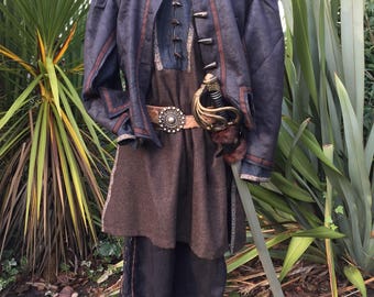 Faux leather doublet- LARP, Cosplay, SCA Costume