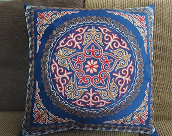 Handmade Pillow Case, Throw Pillow Cover, Decorative Pillow, Sham Cover, Embroidery Pillow Case