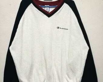 Vintage Champion 2-Tone Small Logo Sweatshirt Sweater