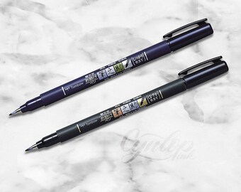 Tombow Fudenosuke Brush Pen, Hard Tip, Soft Tip, Black, 2 Pack Or 1, Small Brush Pen, Tombow