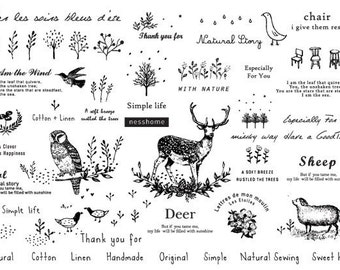 We are in Nature, Fabric Stickers, U2334
