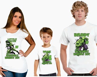hulk family Birthday t-shirts, Personalized hulk family birthday shirt, birthday boy beast hulk shirt