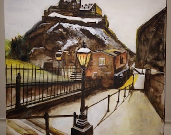 Original Painting of Edinburgh Scotland