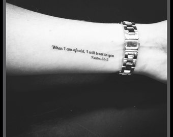 quote tattoo temporary tattoos set of 3 quote tattoos biblical tattoos inspirational tattoos body art fake tattoos