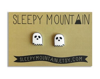 Ghost Earrings - Halloween Stud Earrings