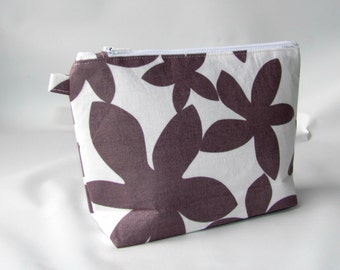 Cosmetic Bag, Makeup Bag, Makeup Organizer Wallet, Toiletry Bag, Cosmetic Case, Zipper Pouch, Makeup Pouch, Marby Flannel Grey