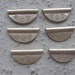 Hill tribe silver half circle beads