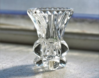 Vintage Crystal Toothpick Holder West Germany