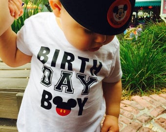 Mickey Mouse birthday boy shirt mickey birthday shirt disney birthday shirt