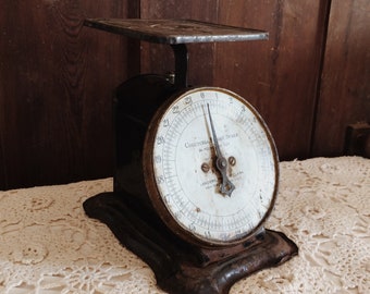 Antique Black Kitchen Scale | Columbua Family Scale