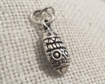 Easter Egg Sterling Silver Charm