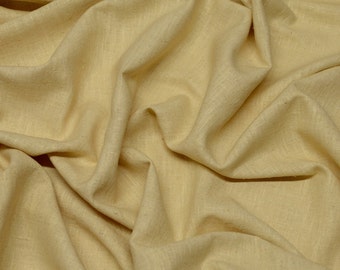 Cream Butter Gauze Silk 100% Raw Silk Fabric, 44" Wide, By The Yard (WT-201)
