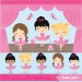 Ballet Clipart, Ballerina Clipart, Dance Clipart, Vector Ballet Clipart, Ballet DIgital Papers, Commercial License Included