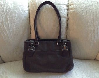Tignanello Brown Leather Shoulder Bag
