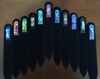 Czech glass nail file (5 1/2")