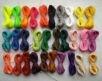 20 meters of waxed thread, macrame polyester wax (1 mm thick) high quality