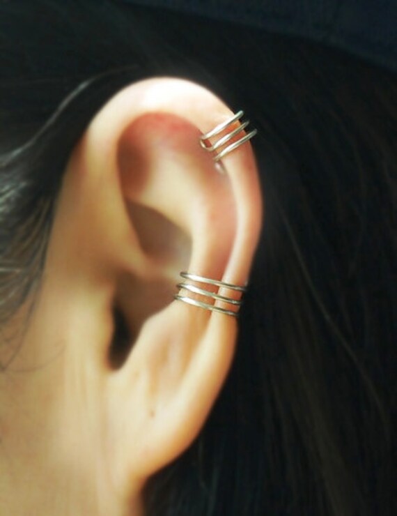 Set of two No Piercing Cartilage Ear Cuff