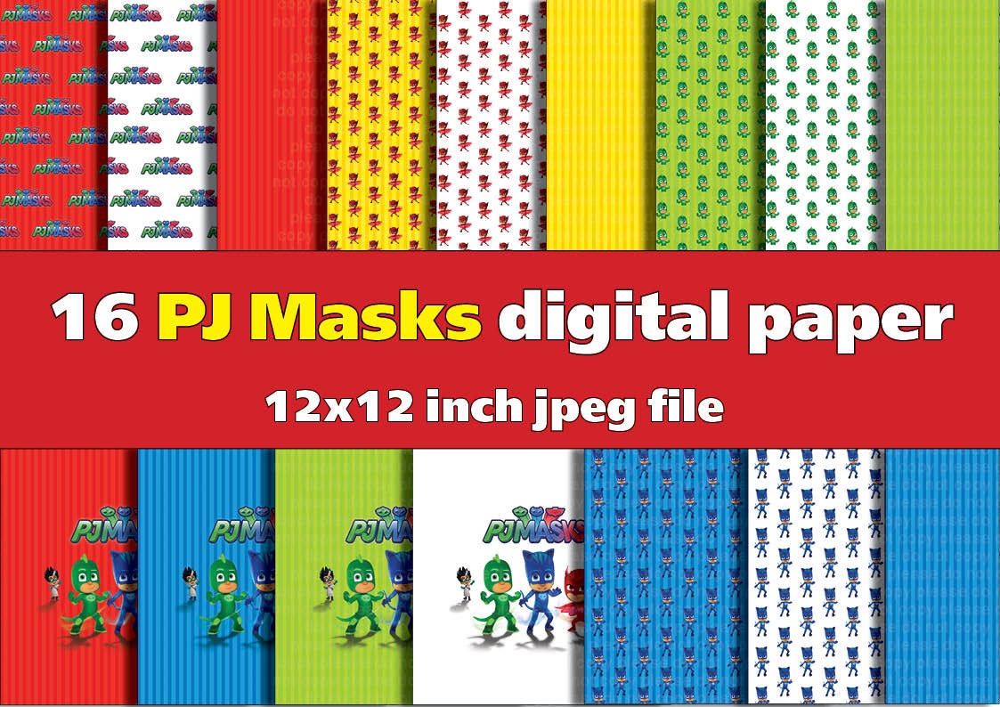 Instand DL PJ Masks 16 digital paper Digital paper