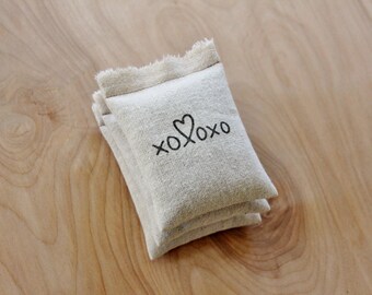 Rustic Bridal Shower Favors, Scent Sachet Lavender Bags, XOXO Wedding Favors