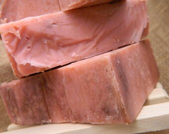Handmade Peony Cold Processed Goats Milk Soap