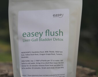 Easey Flush- Liver-Gall Bladder Detox 8oz (dry herbs)
