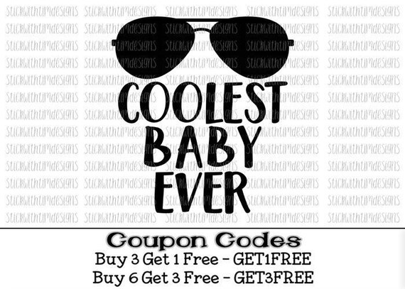 Download Coolest Baby Ever svg Baby Boy svg Hipster Svg PNG Files svg