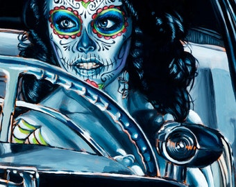 BigToe's Muerte Se Paseo Small Archival Art Print