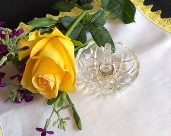 Pressed Glass Jewelry Holder