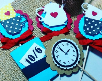 Alice In Wonderland Cupcake Topper 12CT