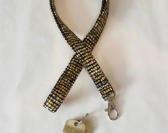 Black Lanyard / ID Badge Lanyard / Badge Lanyard / Keychain Lanyard / ID Badge Holder / Teacher Lanyard / Cute Lanyards / Gifts for Under 10