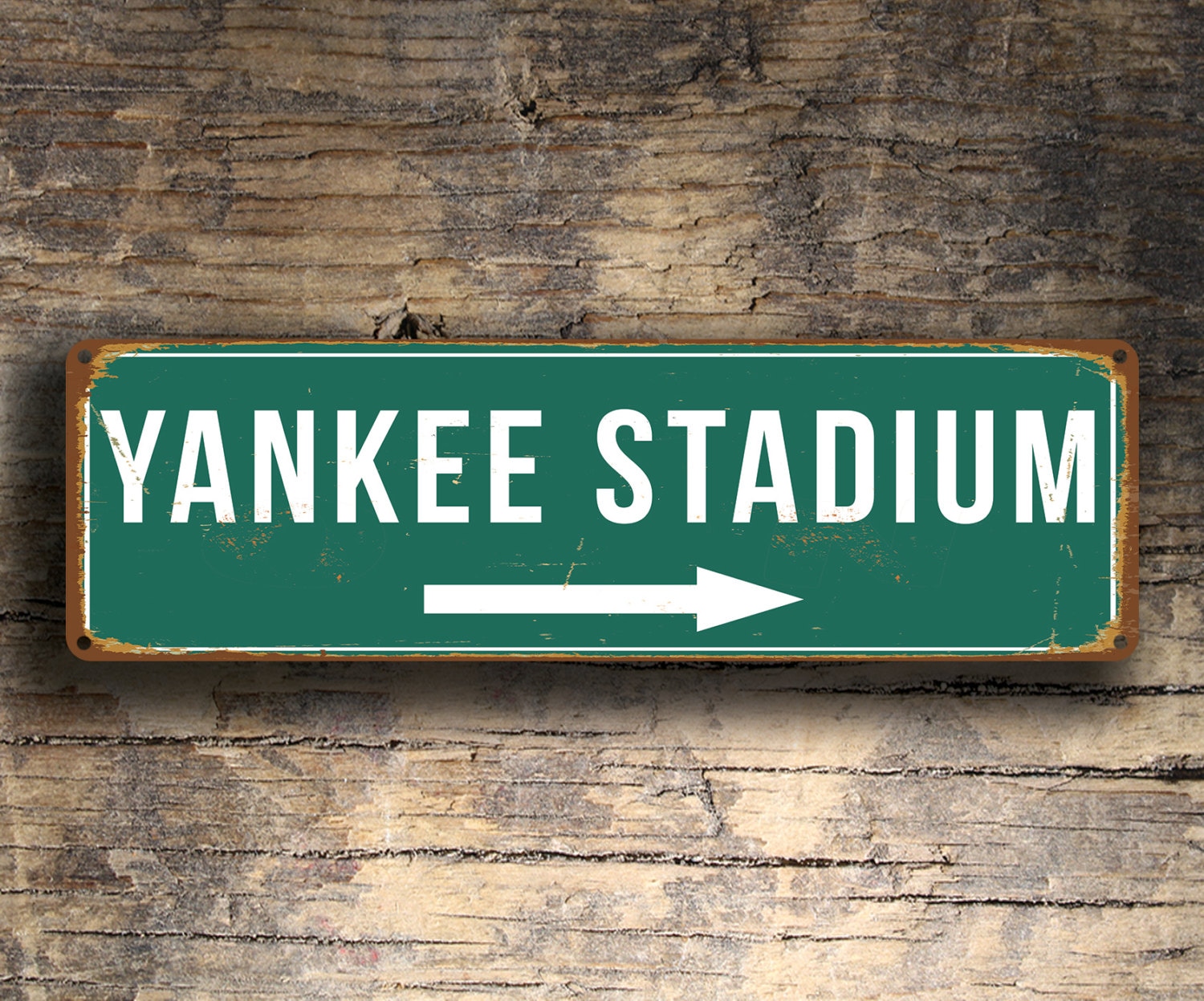YANKEE STADIUM SIGN Vintage style Yankee Stadium Yankee