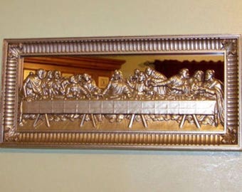 Listing 262 is a vintage Lords last supper mirror