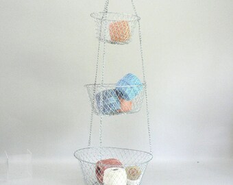 Wire Hanging Basket Three Tier