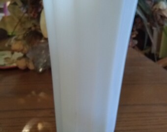 Fluted Milk Glass Vase