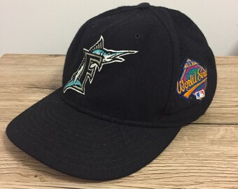 Florida Marlins 1997 World Series Authentic Diamond Fitted Vintage New Era 7 1/2 Wool Hat Cap